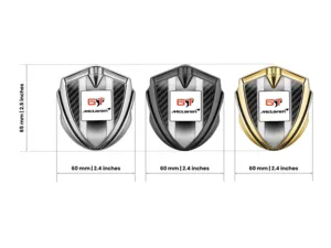 McLaren Metal Abovedado Emblema Atlética Apariencia Óptima